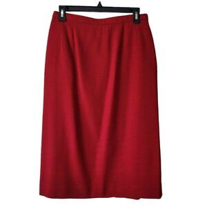 Pendleton Women's Suit Skirt Red Sz 8 Knee Length Business Office Career Wear